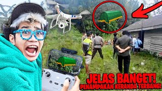 DRONE BERHASIL MENANGKAP LAMPOR KERANDA TERBANG NYATA WARGA DESA PANIK [upl. by Odlavu174]