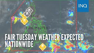 Fair Tuesday weather expected nationwide [upl. by Aldred594]