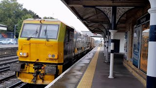 DR98970 and DR98920 passes Eastleigh from Totton yard to Totton yard [upl. by Alarice]