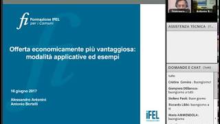 16062017  Offerta economicamente più vantaggiosa modalità applicative ed esempi [upl. by Armington]