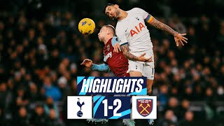 TOTTENHAM HOTSPUR 12 WEST HAM  PREMIER LEAGUE HIGHLIGHTS [upl. by Rabaj744]