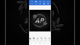 AP Logo Design in Pixellab amazinglogodesign logodesign pixellab [upl. by Ainaznat]