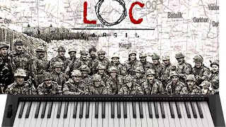 LOC Kargil Movie Background Music cover by keyboard [upl. by Hairim]