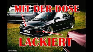 SPRAYDOSEN AUTO LACKIERUNG  SO GEHTS hoffentlich [upl. by Oicnecserc]