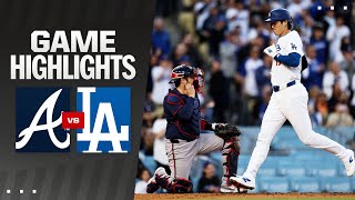 Braves vs Dodgers Game Highlights 5424  MLB Highlights [upl. by Elimaj]