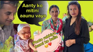 Aanty ko mitini aaunu vayo  Dasana banaiyo  Mami ko sabai photo haru bhitta bhari sajaiyo balla 🥺 [upl. by Asseniv665]