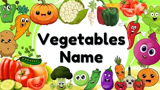 Vegetables Name for Kids  Vegetables name in English amp Hindi with Picture amp Video vegetables [upl. by Aynat]