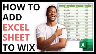 How to Add Excel Spreadsheet to Wix QUICK GUIDE [upl. by Etteyafal]