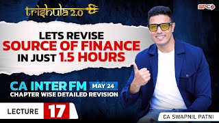 CA INTER FM I WORKING CAPITAL SOURCES OF FINANCE REVISION LECTURE 17FOR MAY 24BY CA SWAPNIL PATNI [upl. by Leggat958]