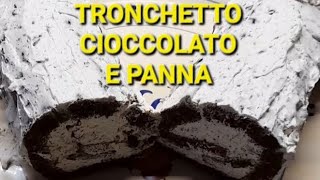 TRONCHETTO O ROTOLO cioccolato e panna [upl. by Jemima]