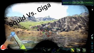 Squids Vs Giga and other underwater adventures Ark Survival Evolved [upl. by Glover]