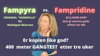 Fampyra versus Fampridine Accord  før og etter tre uker med kopien [upl. by Hakceber941]