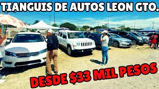 🚫✅️Camionetas y AUTOS desde 💰💰33mil pesos solo en el Tianguis de Autos Leon Gto [upl. by Acihsay]