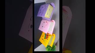 Easy Origami Paper Book Box📦  How to Make Desk Organizer DIY Papercraft back to school craft [upl. by Belshin612]