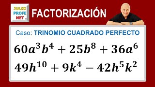 Caso 4 de factorización trinomio cuadrado perfecto Video 2 [upl. by Oelgnaed]