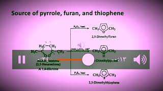 Source and electrophilic aromatic substitution of pyrrole furan and thiophene صيدلة ثانية دمؤيد [upl. by Annorah]