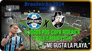 Soteldo Brilha e Grêmio Sai do Z4 brasileirão2024 gremio analise90minutos futebol [upl. by Palm]