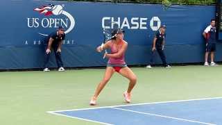 Ipek Soylu  US Open juniors 2013  Slow motion video 02 [upl. by Htiekal132]