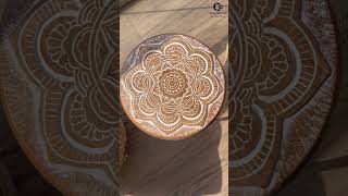 Mandala Magic Carved Accent Table  Exquisite Craftsmanship and Design [upl. by Nelrsa929]