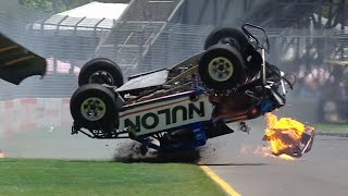 Stadium Super Trucks 2024  Adelaide Practice 1  Mingay Big Crash Flip [upl. by Neraa563]