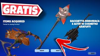 COME OTTENERE GRATIS BACCHETTA DEMONIACA E TUTTE LE RICOMPENSE DI FORTNITE HALLOWEEN FORTNITEMARES [upl. by Alexandro]