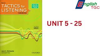 TACTICS for LISTENING BASIC UNIT 5 25 [upl. by Thaddus]