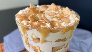 WORLDS BEST BANANA PUDDING 🍌 Easy Banana Pudding Recipe w a Salted Caramel Glaze [upl. by Zaslow]