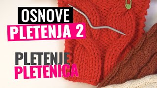 Pletenje pletenice Cable Knitting [upl. by Annad403]