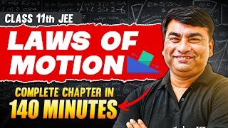 LAWS OF MOTION in 140 Minutes  Full Chapter Revision  Class 11th JEE [upl. by Selrac205]