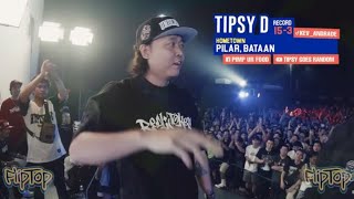 Tipsy D All 3 Rounds vs Batang Rebelde  Unibersikulo 12 [upl. by Cliff]