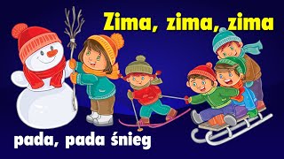 Zima zima pada pada śnieg  Lenka Sobczyk  piosenki dla dzieci  Jangok [upl. by Dwinnell756]