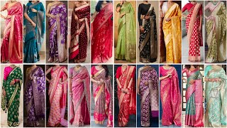 Banarasi Brocade Saree Design Ideas for Girls 2025 [upl. by Gery442]