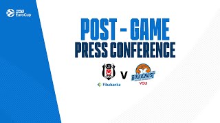 Beşiktaş Fibabanka  Buducnost VOLI  Press Conference [upl. by Tirma540]