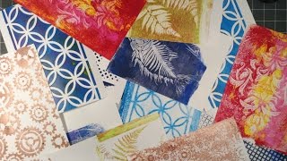 Making A Homemade Gelli Plate and Cards using Prints [upl. by Dino356]