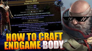 POE 325 Crafting endgame body armour for penance inquisitor [upl. by Lanahtan517]