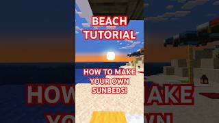 How to make your own SUNBEDS TUTORIAL Do you like it starrysky sunmer minecraft gaming [upl. by Ottilie]