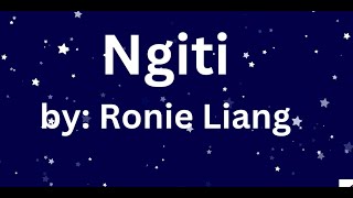 Ngiti by Ronie Liang HD KARAOKE [upl. by Llabmik]