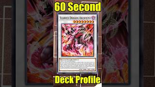 60 Second Red Dragon Archfiend Deck Profile shorts yugioh [upl. by Coshow]