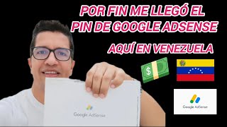 Me llegó el PIN de Google Adsense a mi dirección en Venezuela 🇻🇪 [upl. by Sacksen]