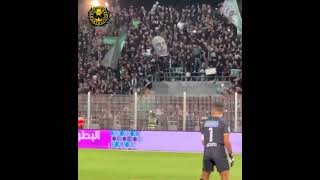 Raja Casablanca fans raise Yahya Sinwars picture in the stands 🇵🇸 [upl. by Og]