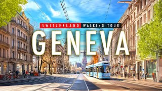 Geneva Switzerland 4K HDR  Walking Tour 4K60fps [upl. by Elicec977]