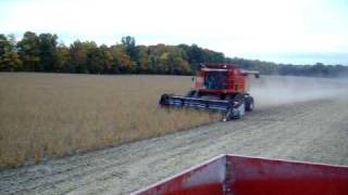 Soybean Harvest 2009 Center Creek Dairy [upl. by Esaj422]