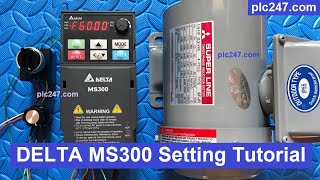 Tutorial DELTA MS300 VFD Setting [upl. by Leahcim]