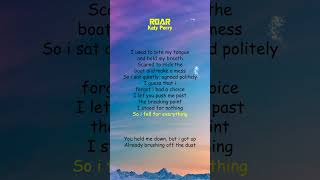 Katy Perry  Roar Lyrics shorts [upl. by Hogen]