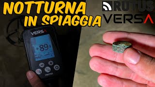 ANELLO DARGENTO in spiaggia con RUTUS VERSA  Ricerca con il METAL DETECTOR [upl. by Larrej]