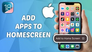 How to Add Apps Back to Homescreen on iPhone  iOS 18 [upl. by Lorien170]