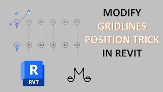 Revit Tutorial  Move grids trick [upl. by Aivitnahs]