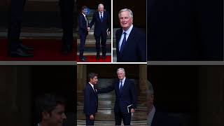 Barnier Premier ministre  passation de pouvoirs avec Attal [upl. by Gnihc]