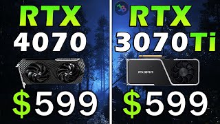 RTX 4070 vs RTX 3070 Ti  REAL Test in 14 Games  1440p  Rasterization RT DLSS Frame Generation [upl. by Whitaker]