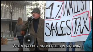 The United Front Against Austerity demands a 1 Wall Street Sales Tax at the Inauguration [upl. by Astraea282]